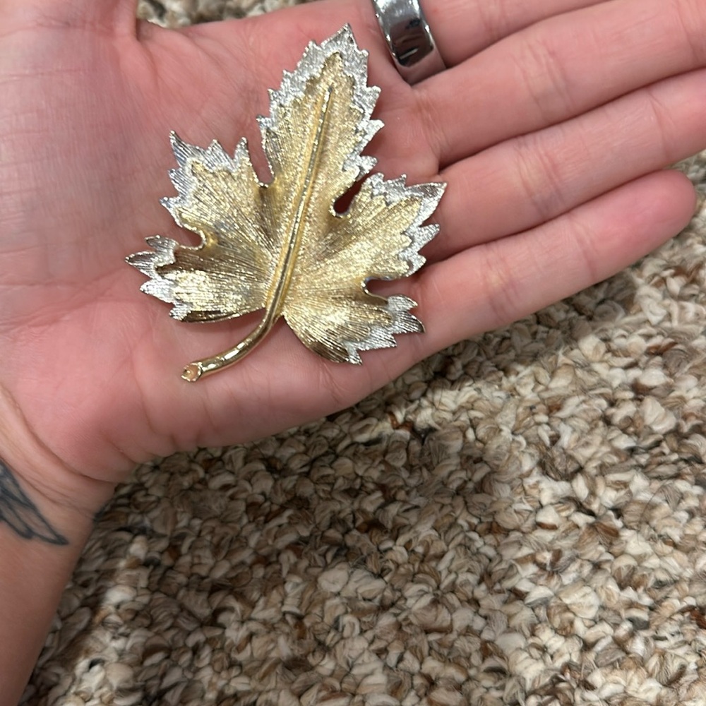 Silver/gold brooch